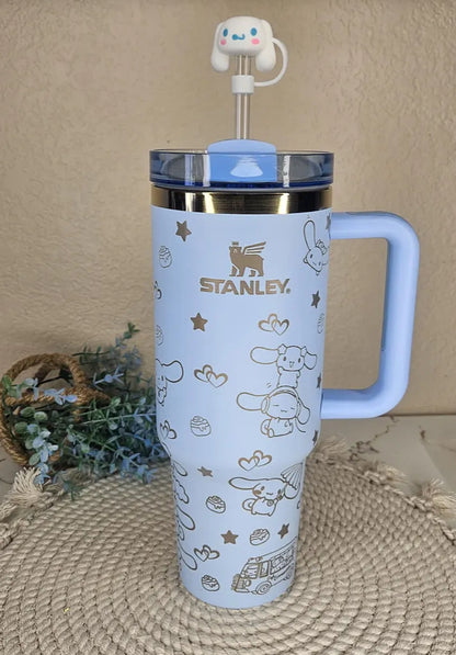 Cinnamonroll Custom Laser Engraved kawaii FREE STRAWTOPPER Sanri cup