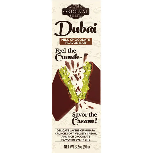 Original Natural Sweets Dubai Milk Chocolate Bar