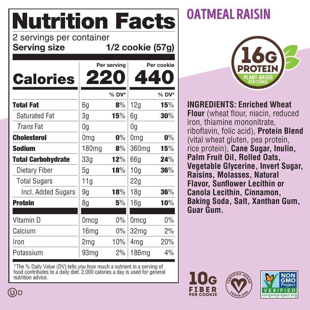 Oatmeal Raisin - 4oz - Box of 12