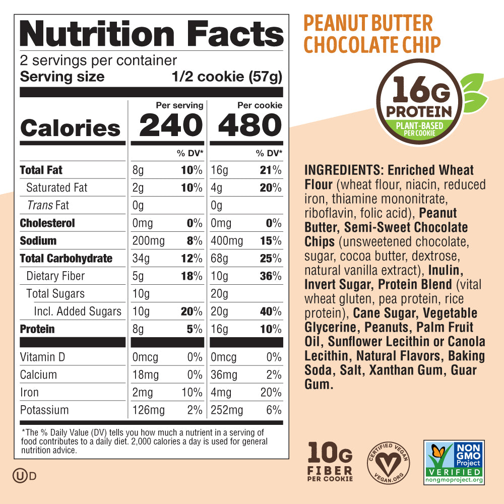 Peanut Butter Chocolate Chip - 4oz - Box of 12