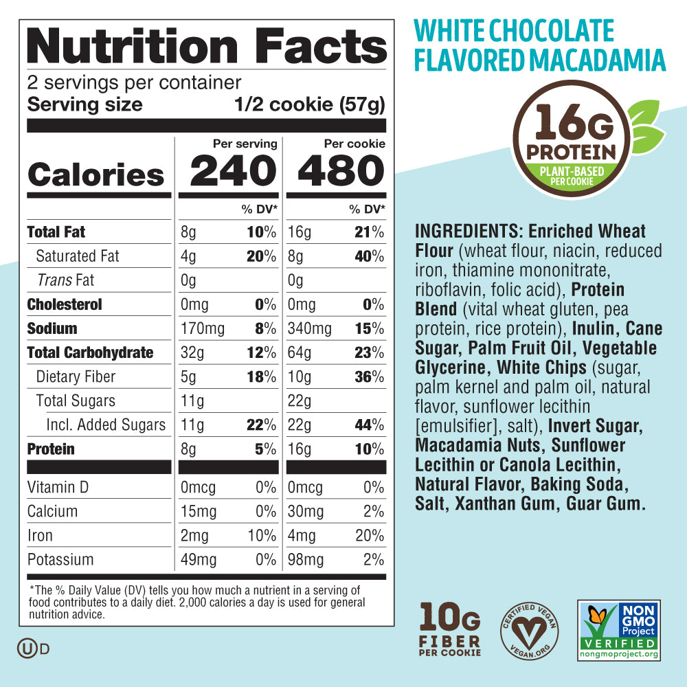 White Chocolate Flavored Macadamia- 4oz - Box of 12