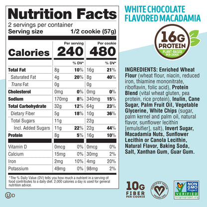 White Chocolate Flavored Macadamia- 4oz - Box of 12
