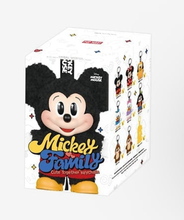Full Set Mickey Family Cute Together Keychain Blind Box