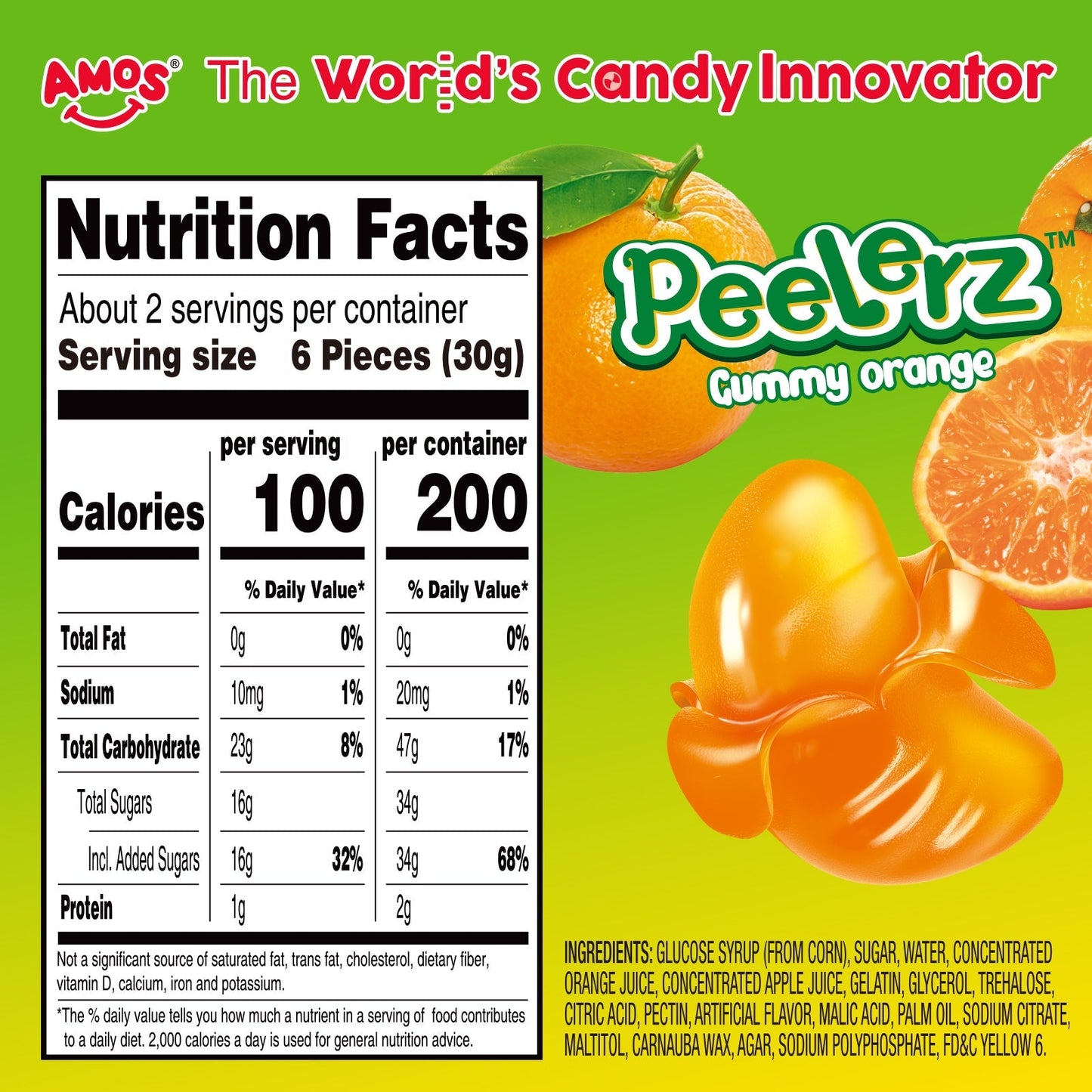 Peelerz - Peelable Orange Gummy - 62g/bag