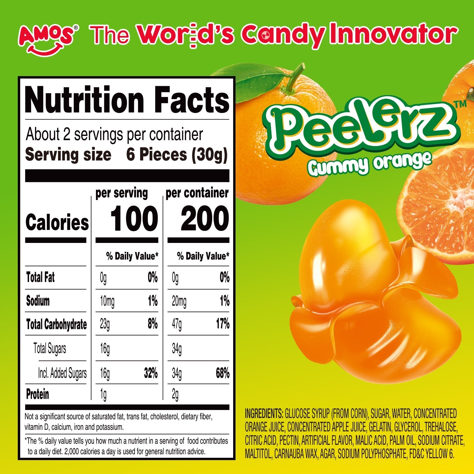 Peelerz - Peelable Orange Gummy - 62g/bag