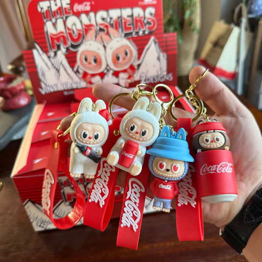 Pop Mart Labubu Coca Cola Blind Box Vinyl Face Keychains