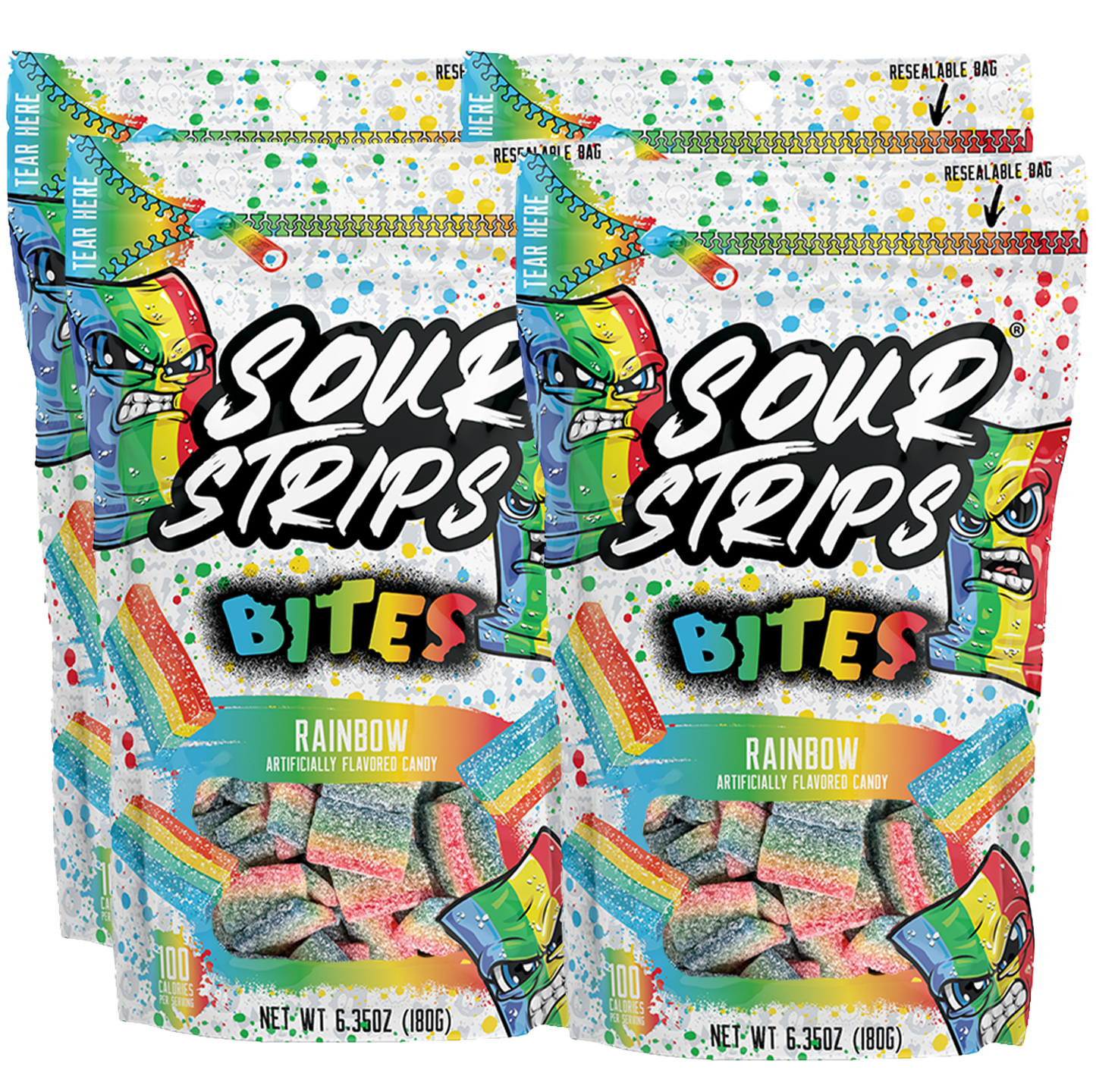 Sour Strips Bites-Four Pack