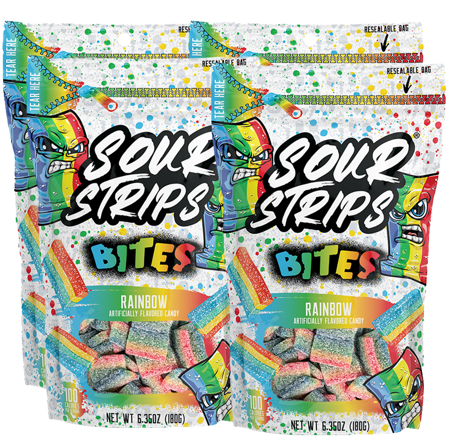 Sour Strips Bites-Four Pack