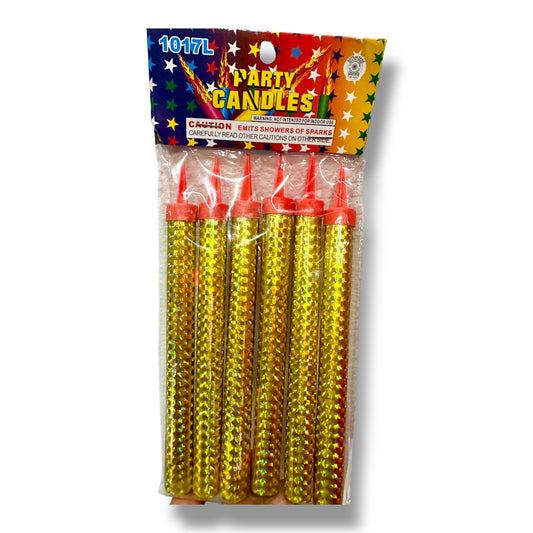 King Of Sparklers Pack Of 6 Gold Wrapping Sparkling Candles For Bottle Service Birthday Wedding Sweet 16 Party Candle (Pack Of 6 Gold) Size Medium