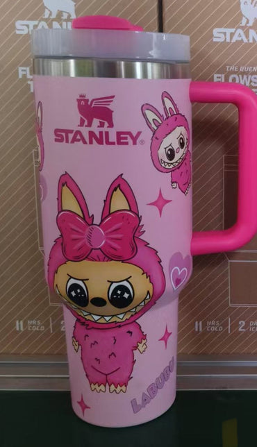 Labubu Exciting Maracon  Monster 40 Oz Tumbler stainless Steel