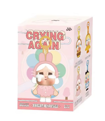Crybaby Crying Again Series Vinyl Face Plush Blind Box Cute Doll Toy Anime Pendant Keychain Mystery Surprise Kids Gift Set of 6 Boxes