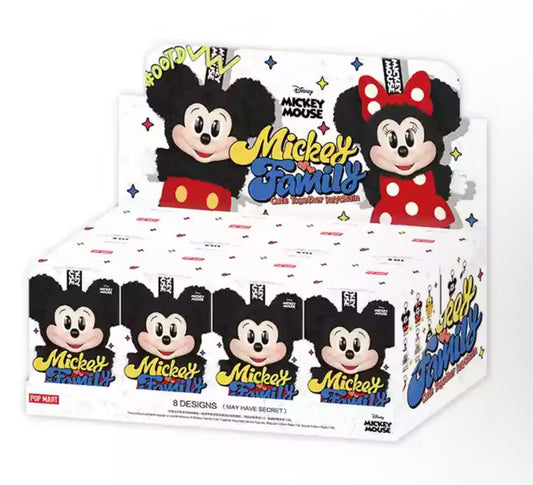 Full Set Mickey Family Cute Together Keychain Blind Box