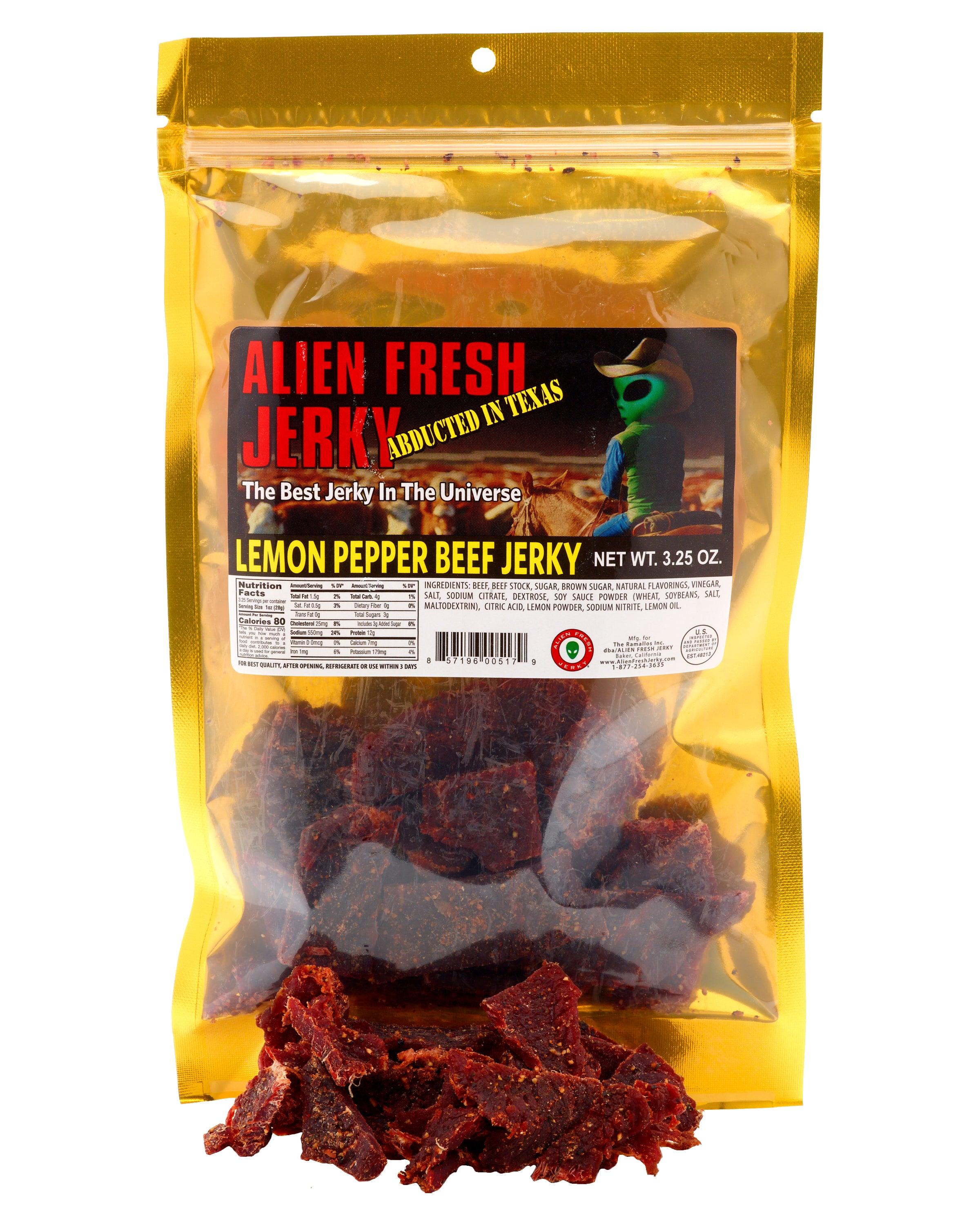 TX Style Lemon Pepper Beef Jerky - 3.25oz