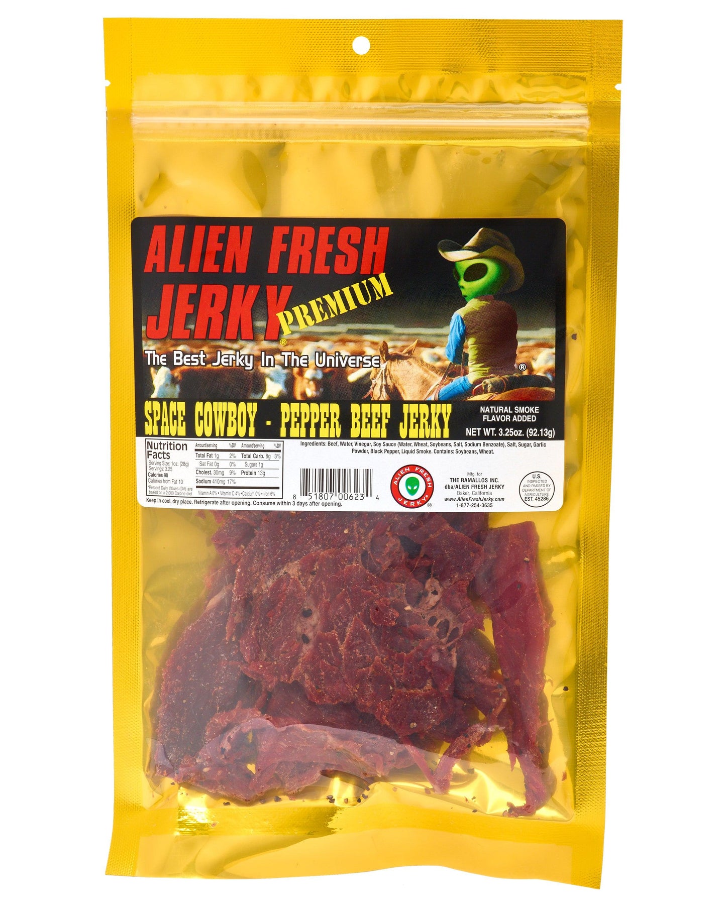 Space Cowboy Pepper Beef Jerky (3.25 oz)