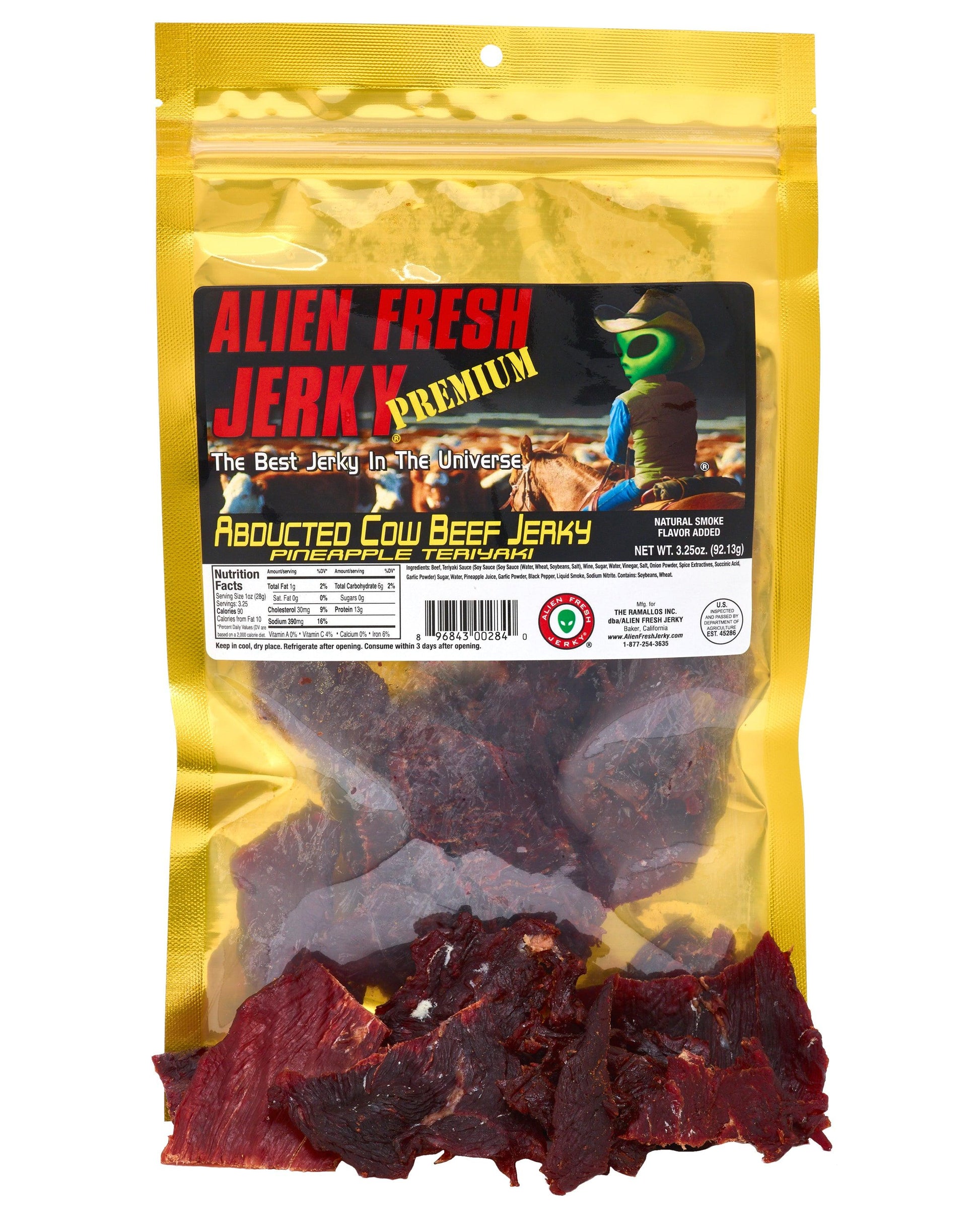 Abducted Cow Pineapple Teriyaki Beef Jerky (3.25 oz)