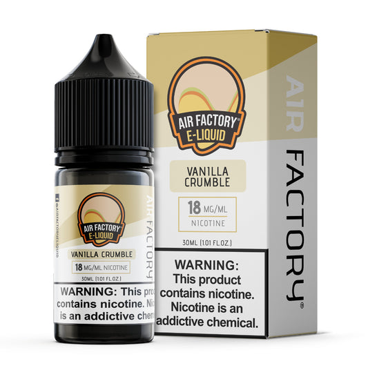Air Factory salt Vanilla Crumble  30ml