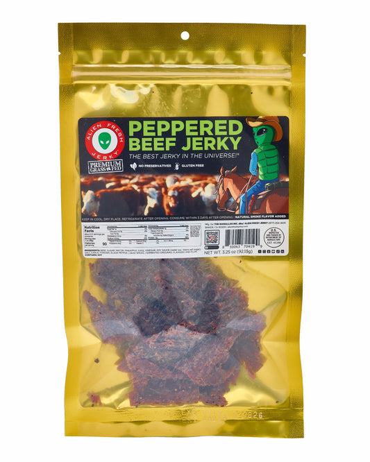 Grass-Fed - Peppered Beef Jerky (3.25 oz)