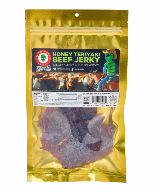 Grass-Fed Honey Teriyaki Beef Jerky (3.25 oz)