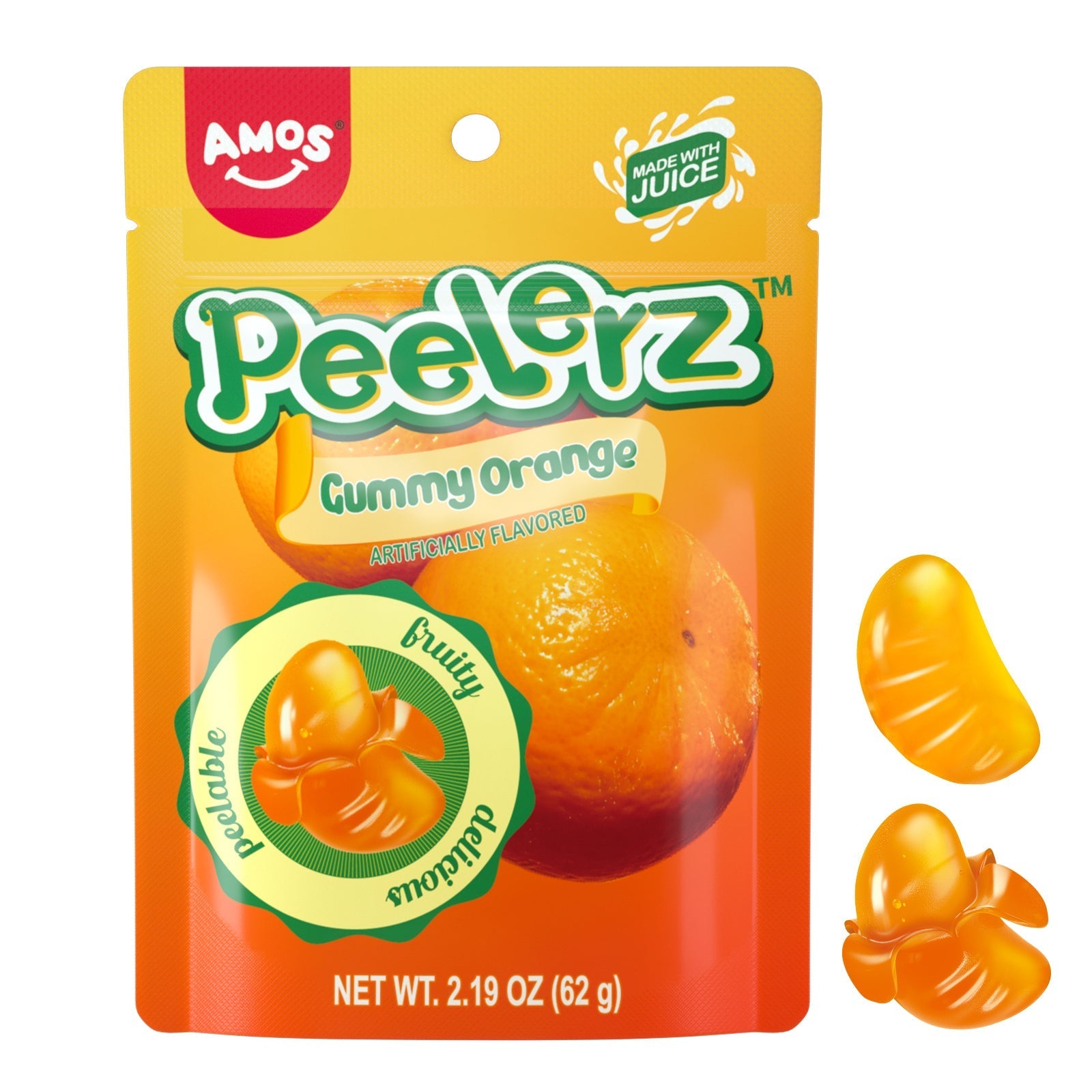 Peelerz - Peelable Orange Gummy - 62g/bag