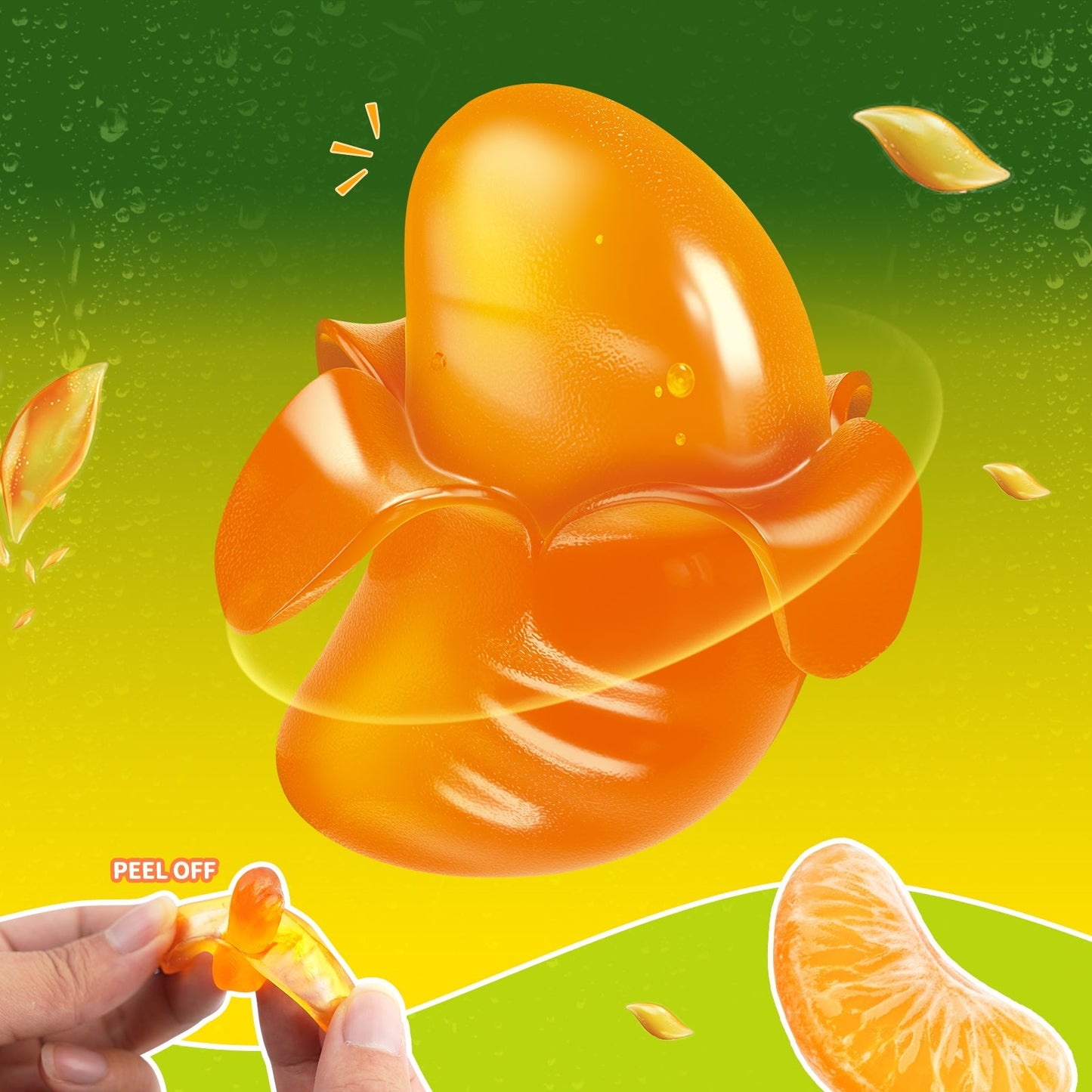 Peelerz - Peelable Orange Gummy - 62g/bag
