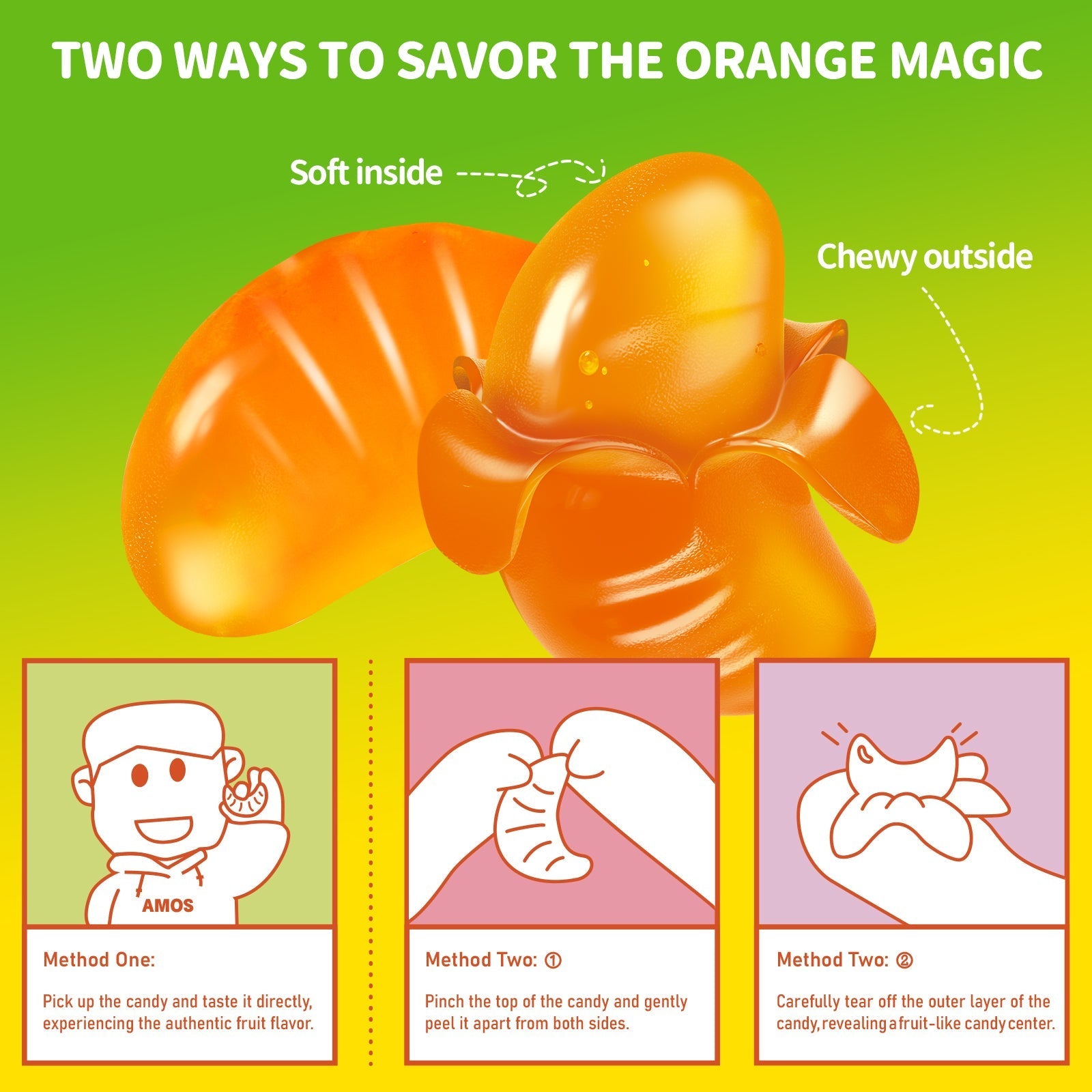 Peelerz - Peelable Orange Gummy - 62g/bag