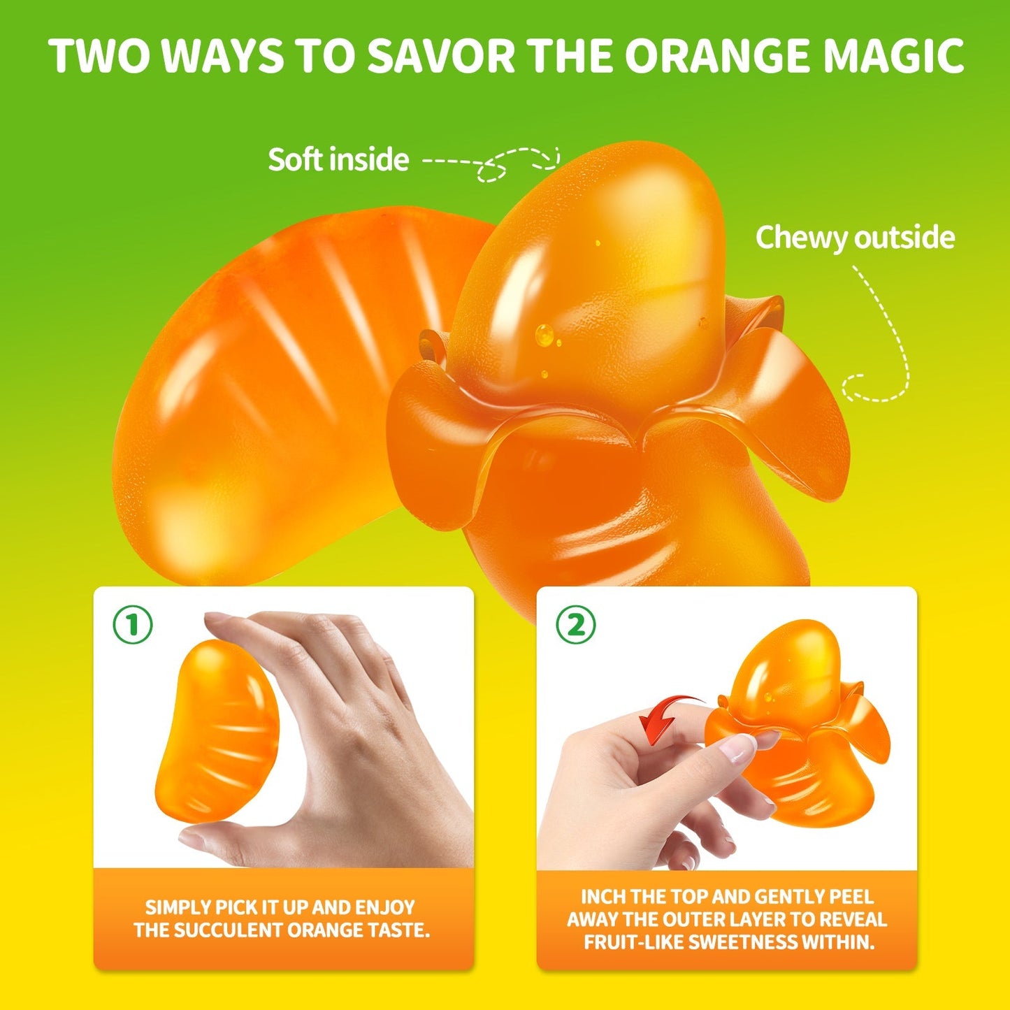 Peelerz - Peelable Orange Gummy - 62g/bag