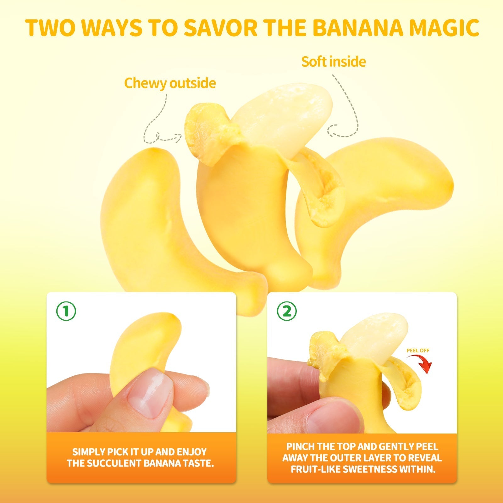 Peelerz - Peelable Banana Gummy - 62g/bag