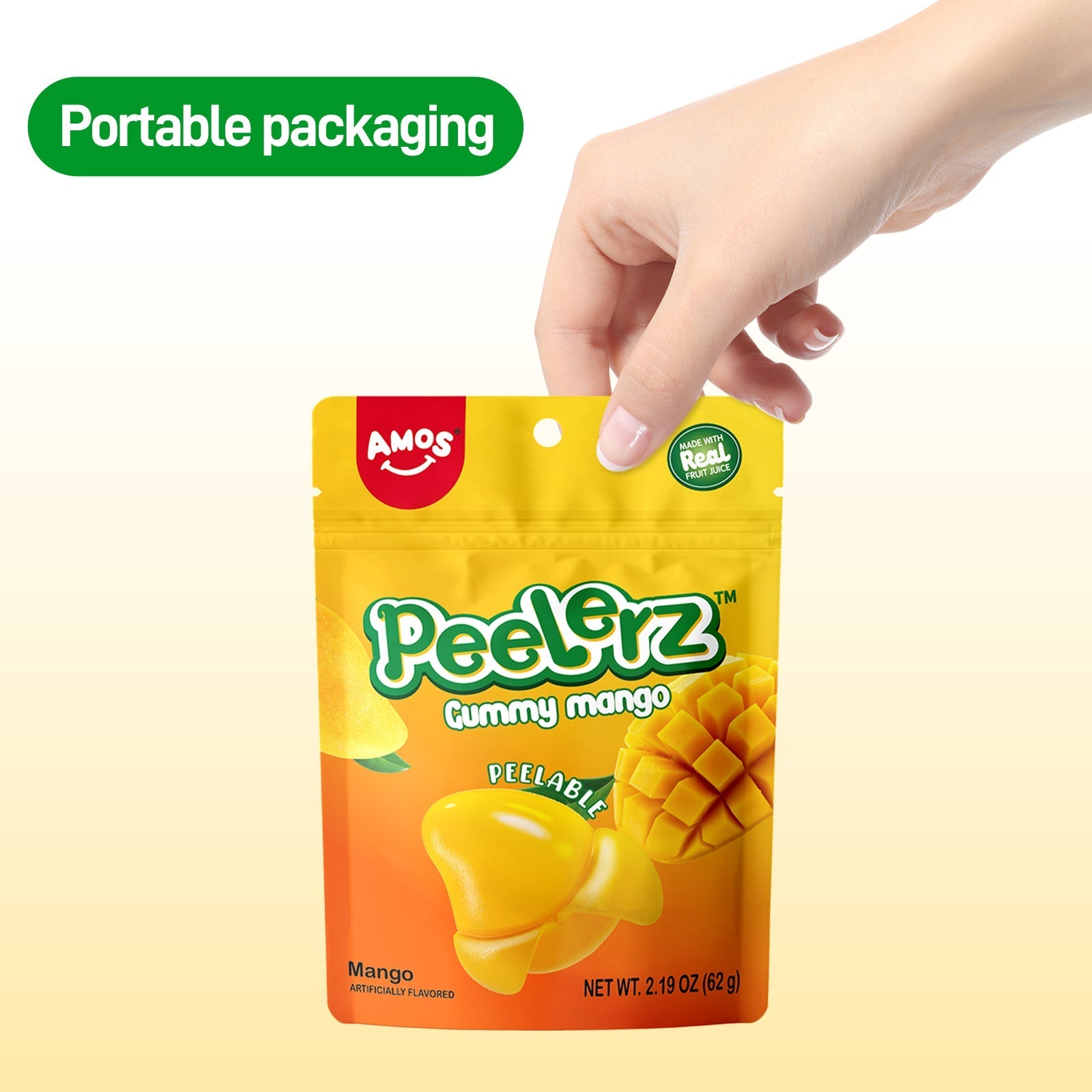 Peelerz - Peelable Mango Gummy - 62g/bag