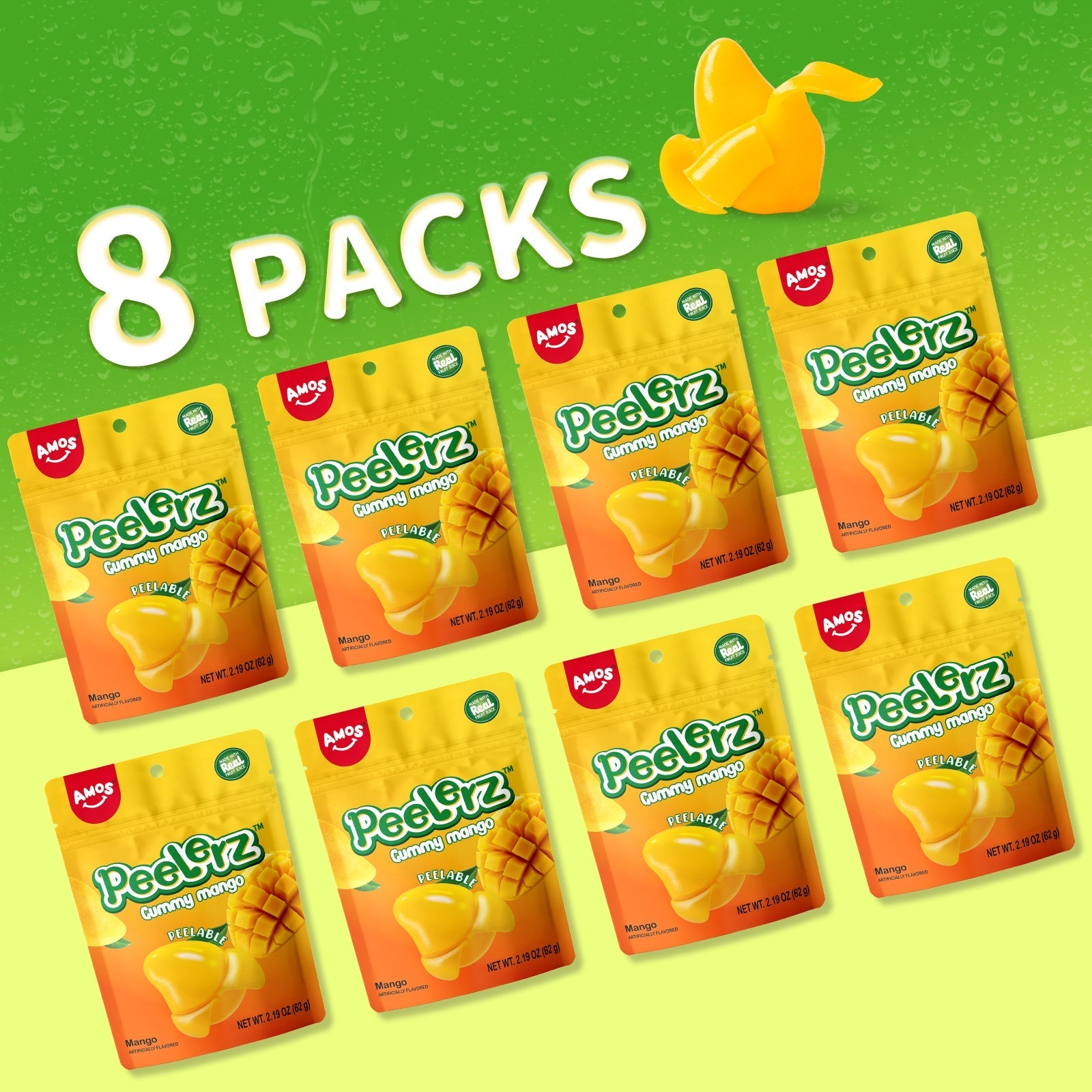 Peelerz - Peelable Mango Gummy - 62g/bag
