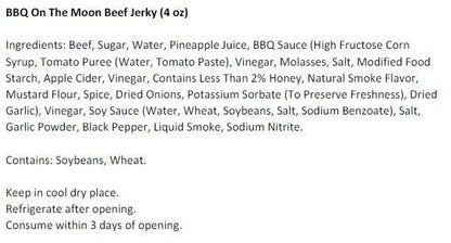 BBQ on the Moon Beef Jerky (3.25 oz)
