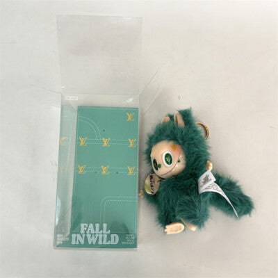 LABUBU The Monsters Diy Green Vinyl Plush Doll 17cm Keychain With box