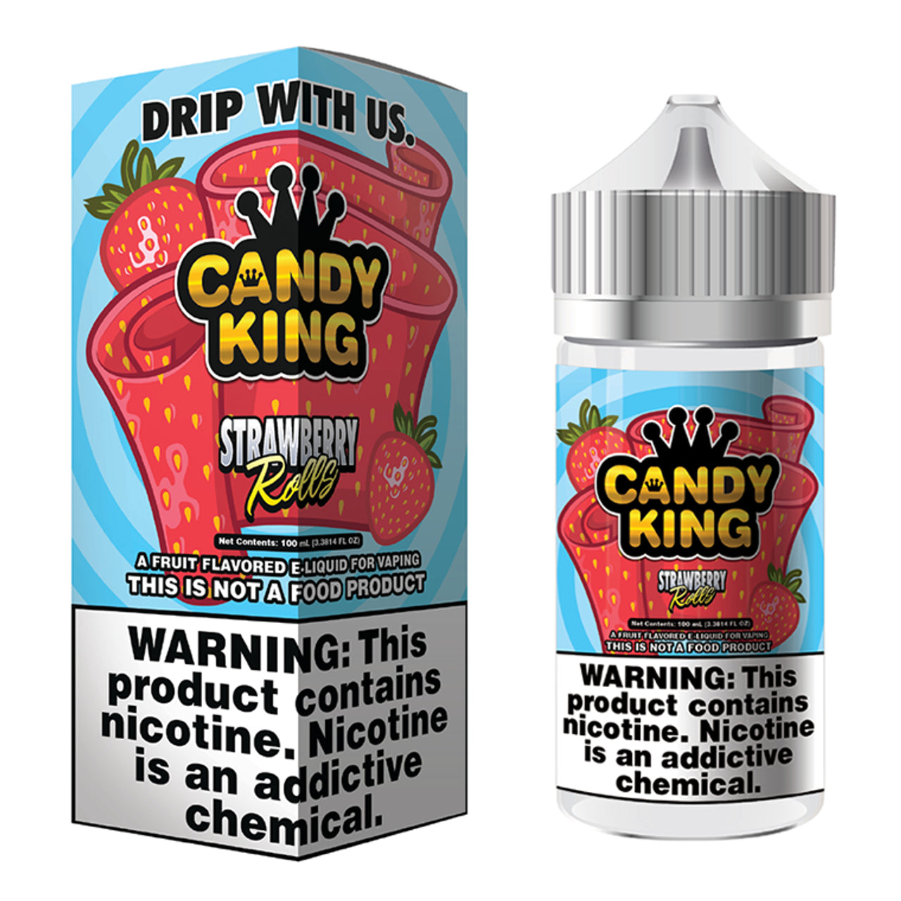 Candy King Strawberry Rolls 100ml