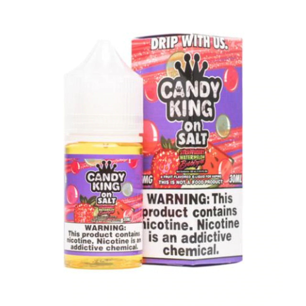 Candy King on Salt Strawberry Watermelon Bubble Gum 30ml