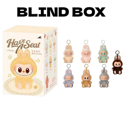 LABUBU POP MART The Monsters Have A Seat Pendant Plush Sealed Blind Box