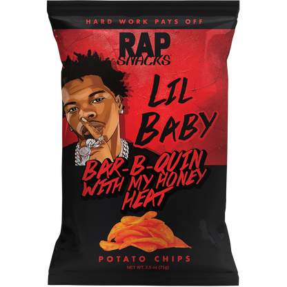 Lil Baby | Bar-B-Quin with my Honey Heat Potato Chips (6 Bags)
