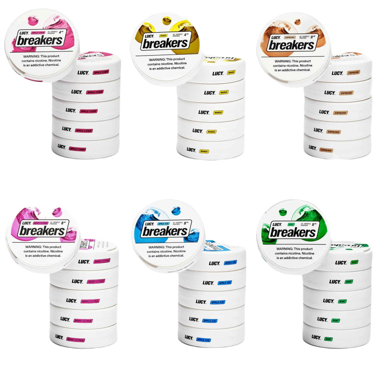 Lucy Breakers Capsule Pouches 15ct - 5PK