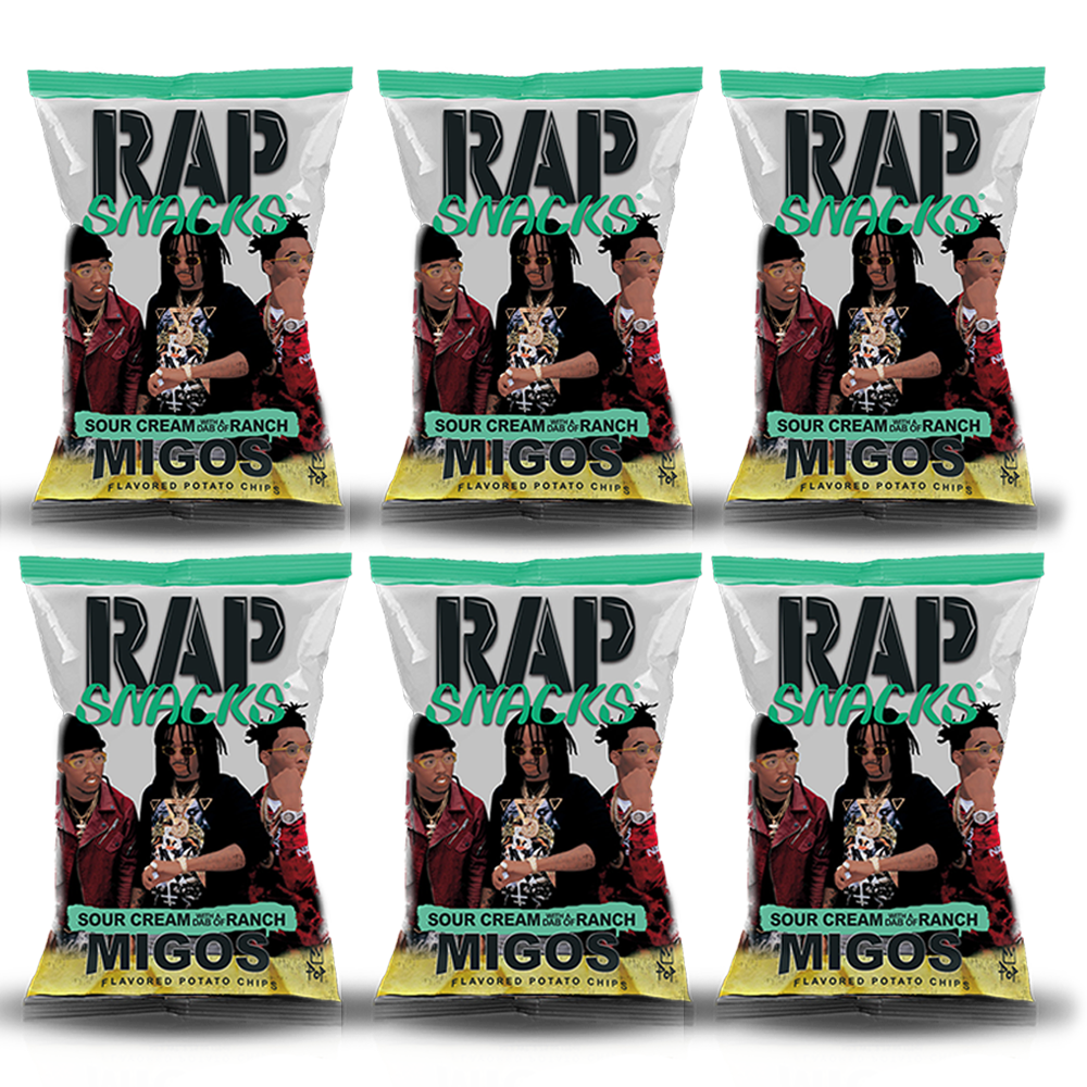 Migos | Sour Cream With A Dab Of Ranch Chips (6 Bags)