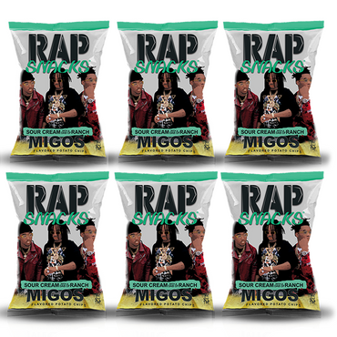 Migos | Sour Cream With A Dab Of Ranch Chips (6 Bags)