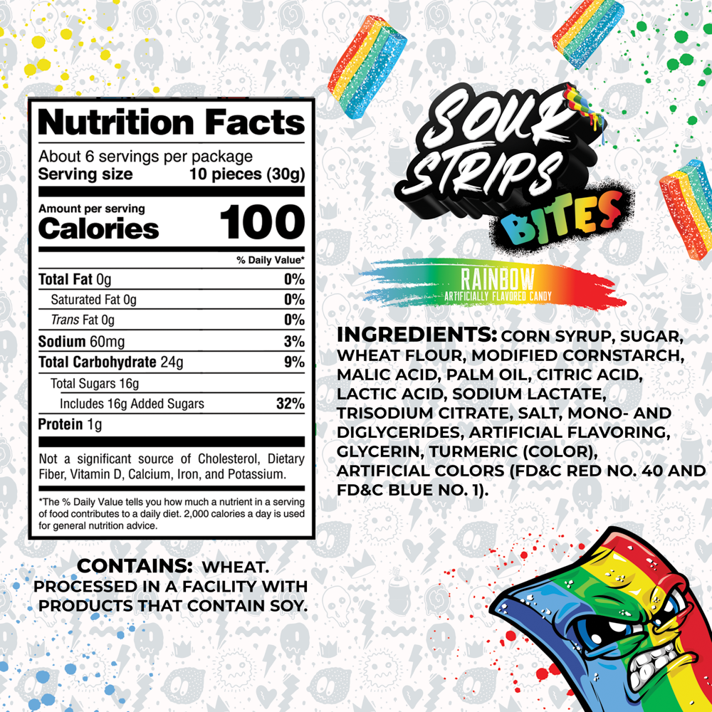 Sour Strips Bites-Four Pack