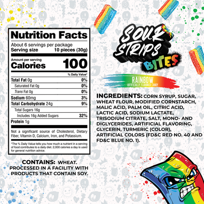 Sour Strips Bites-Four Pack