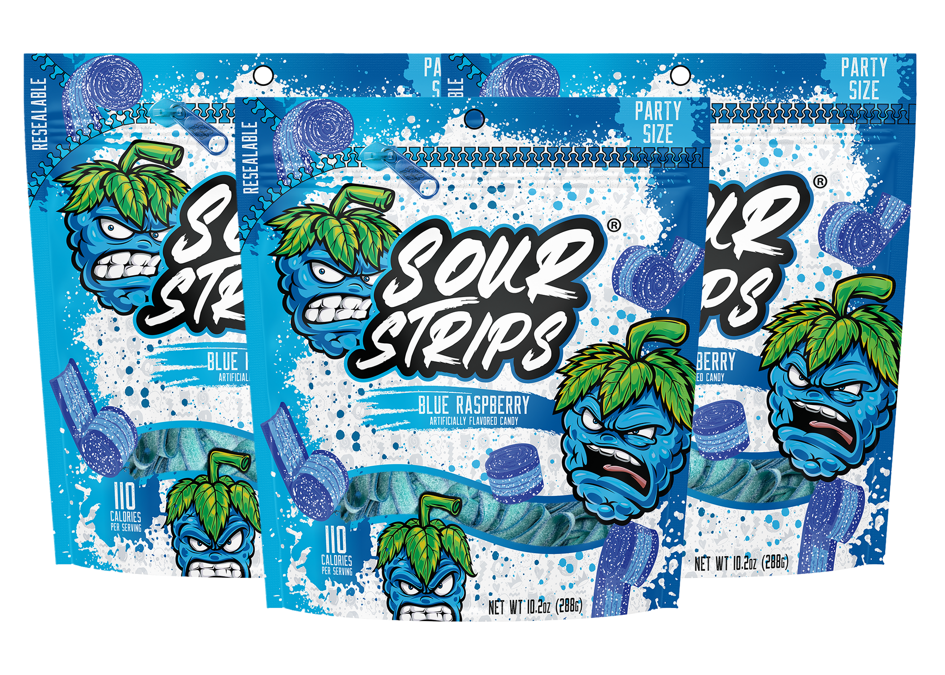 Blue Raspberry Party Pack-Three Pack