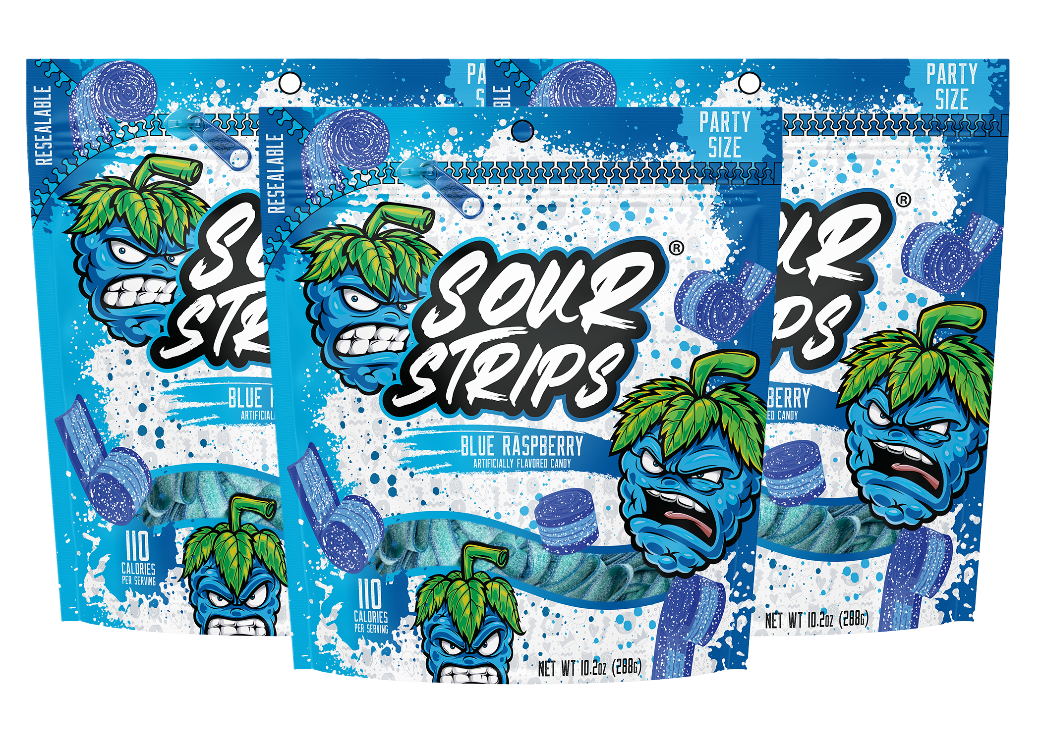 Blue Raspberry Party Pack-Three Pack