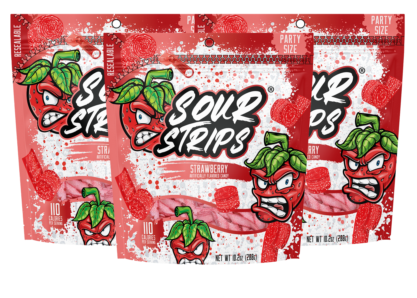 Strawberry Party Pack-Three Pack