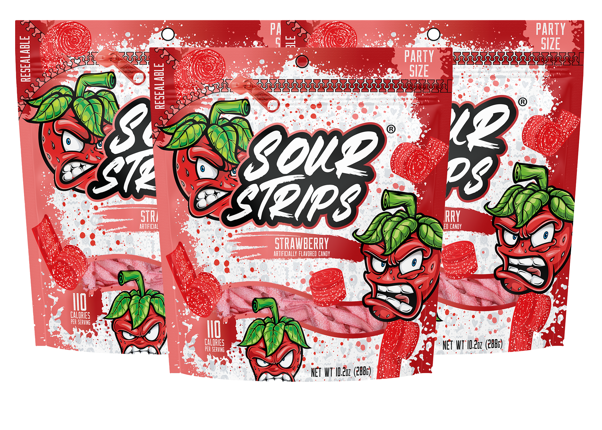 Strawberry Party Pack-Three Pack