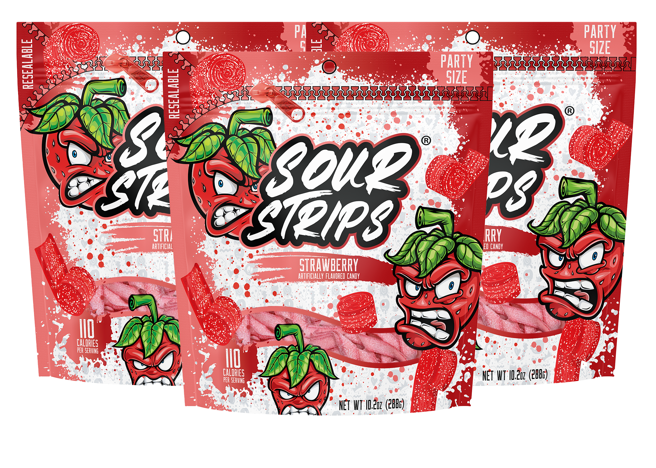 Strawberry Party Pack-Three Pack