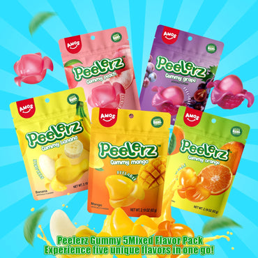 Peelerz - Peelable Gummy（Mix Flavor-5 bags）- 62g/bag