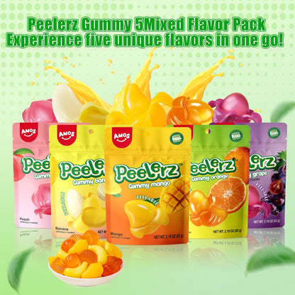 Peelerz - Peelable Gummy（Mix Flavor-5 bags）- 62g/bag