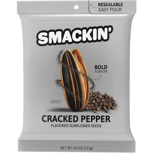 Smackin' Seeds Cracked Pepper 4 oz- 12 Count