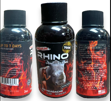 Premium Rhino 700K Super Long Lasting 700K Size Stamina Time 2oz Liquid Potion