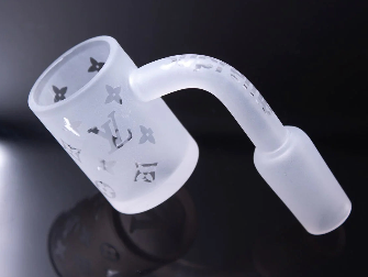 LV FROSTED GRAPHICS QUARTZ BANGER RIG NAIL